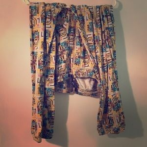 EUC LulaRoe Jax Jogger Pant License Plate Print!